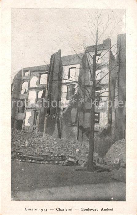 Charleroi Wallonie Guerre 1914 Boulevard Audent