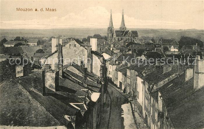 Mouzon Ardennes Ortsansicht