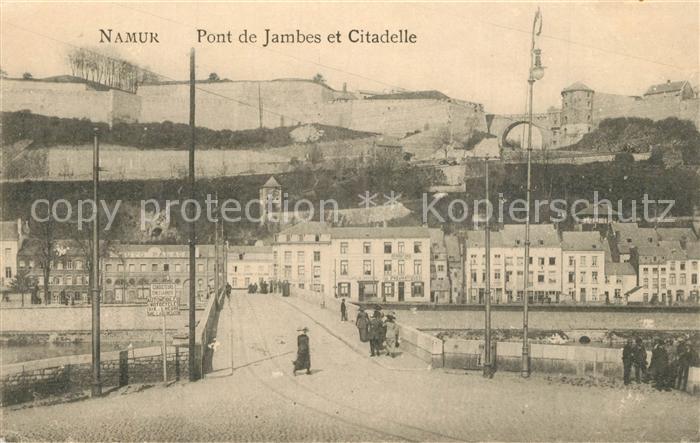 Namur sur Meuse Pont de Jambes et Citadelle
