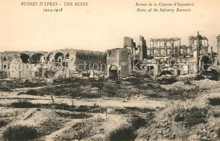 Ypern Ypres Ruines de la Caserne d Infanterie