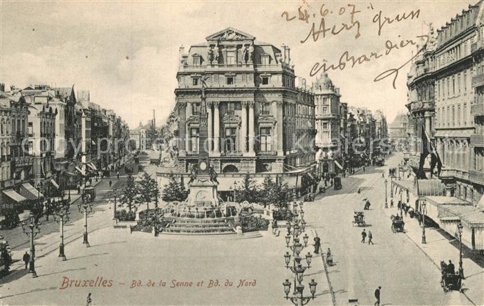 Bruxelles Bruessel Bd de la Senne et Bd du Nord