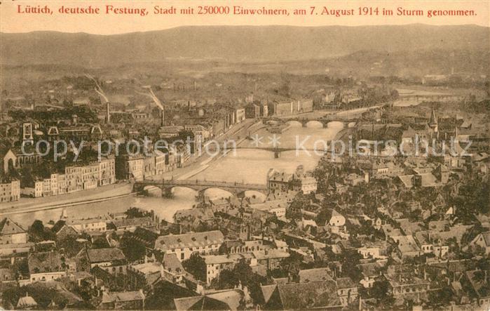 Luettich Liege Deutsche Festung Stadtansicht