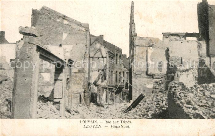 Leuven Pensstraat Ruines