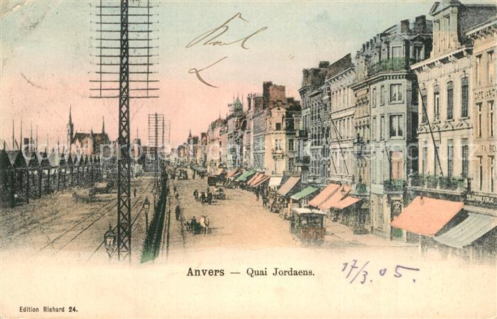 Anvers Antwerpen Quai Jordaens