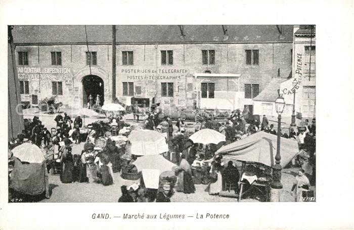 Gand Belgien Marche aux Legumes La Potence