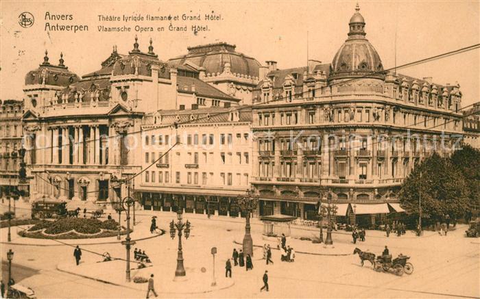 Anvers Antwerpen Theatre lyrique flamane et Grand Hotel
