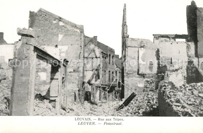 Leuven Pensstraat Ruines