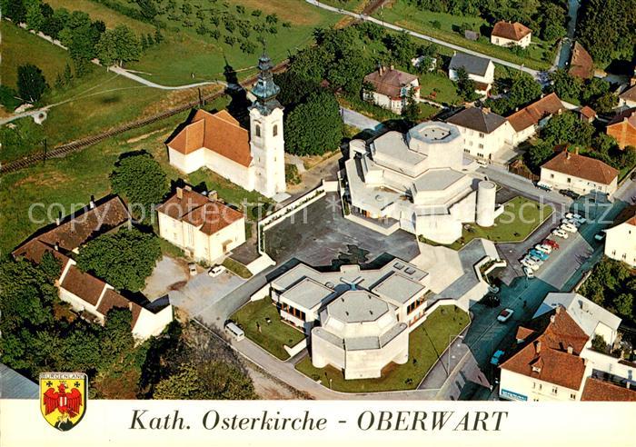 Oberwart Kath Osterkirche Fliegeraufnahme