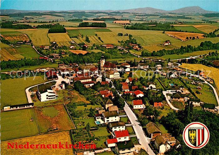 Niederneukirchen Fliegeraufnahme mit Wallfahrtskirche Ruprechtshofen