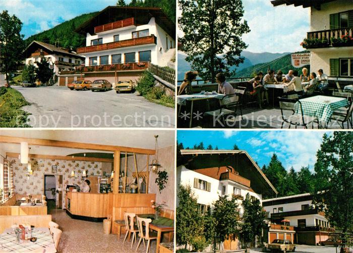 Brandenberg Tirol Cafe Rofanblick Terrasse Gaststube