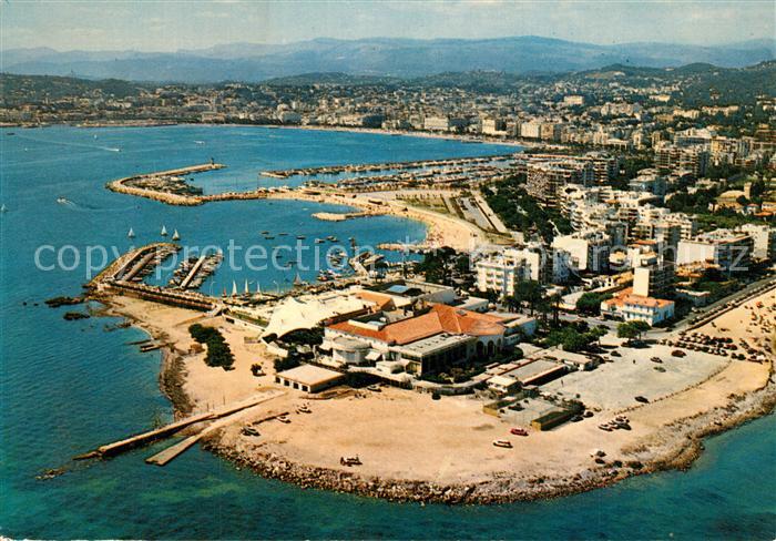 Cannes Alpes-Maritimes La Pointe du Palm Beach Le Port Canto et la Croisette Vue