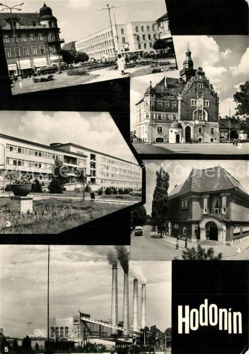 Hodonin Budova ONV Budova radnice Okr ustav nar zdravi Dom umeni