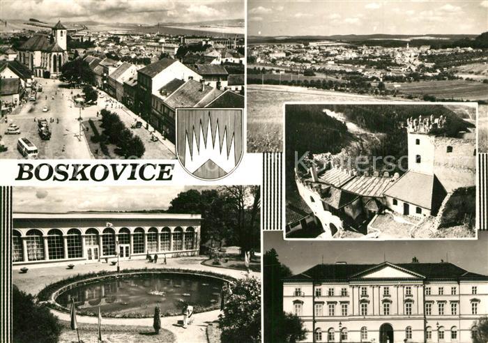 Boskovice Panorama Teilansichten Brunnen