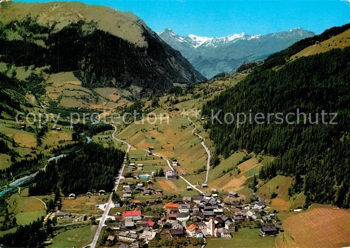 Doellach Kaernten Moelltal Glocknerstrasse Fliegeraufnahme