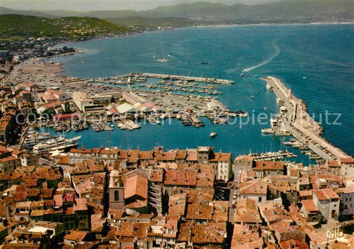 Saint Tropez Var Vue generale aerienne et le nouveau port