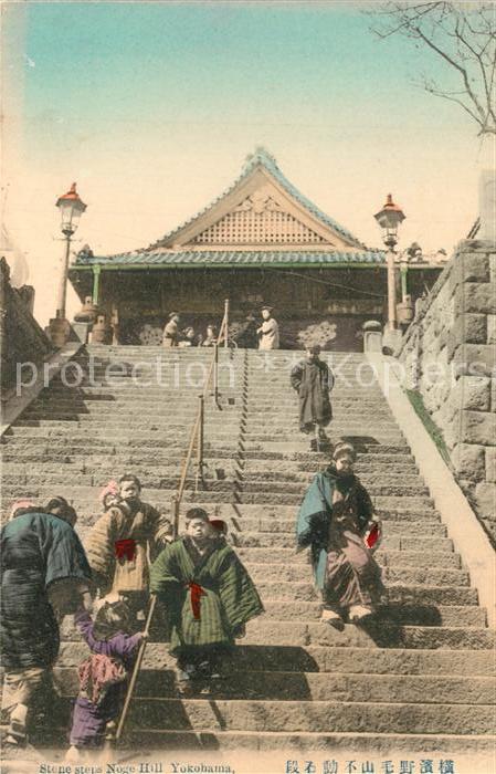 Yokohama Stone steps Noge Hill
