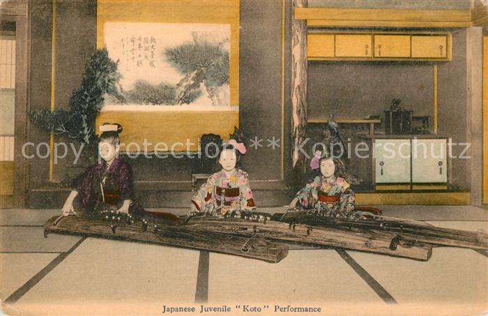 Japan Japanese Juvenile Koto Performance