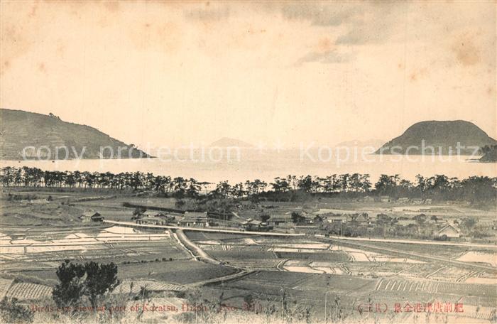 Hizen Birds eye view at port of Karatsu