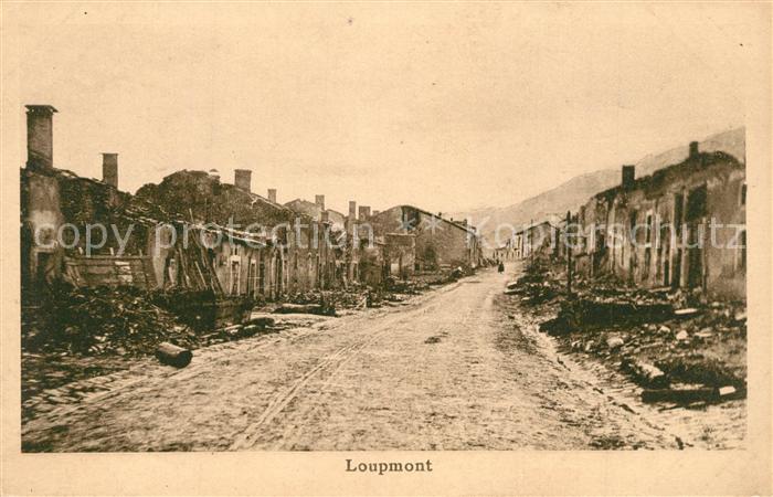 Loupmont Zerstoertes Dorf