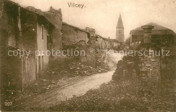 Vilcey-sur-Trey Zerstoertes Dorf