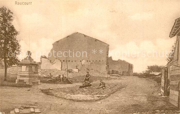 Raucourt Zerstoertes Dorf