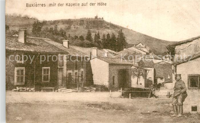 Buxieres-sous-les-Cotes mit der Kapelle auf der Hoehe