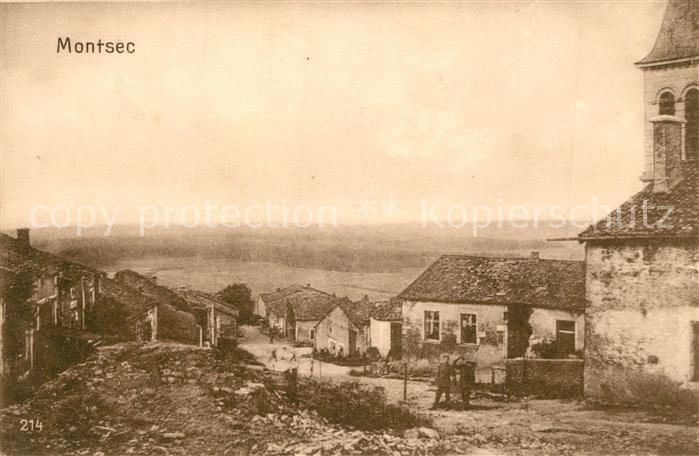Montsec Zerstoertes Dorf