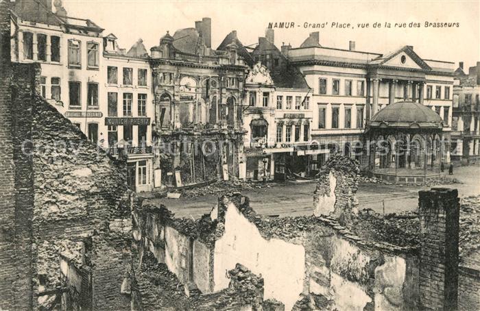 Namur sur Meuse Grand Place Rue des Brasseurs nach Zers
