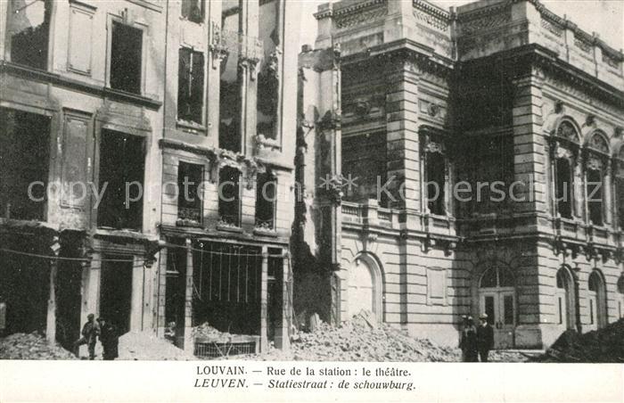 Louvain Flandre Rue de la station Le theatre
