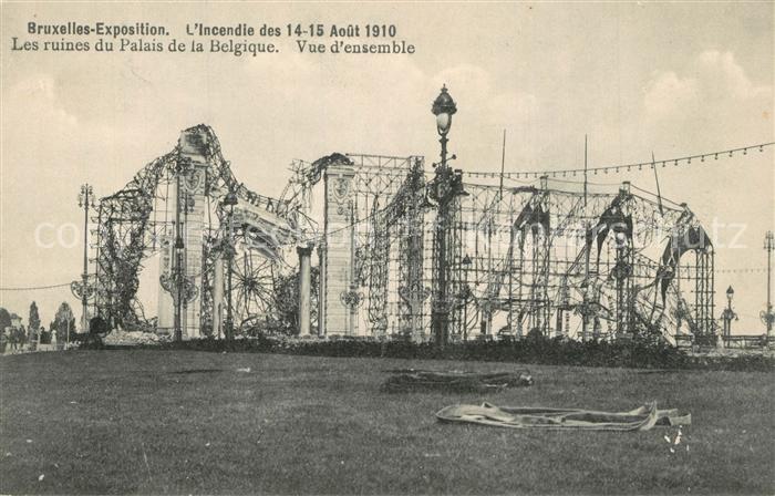 Bruxelles Bruessel Les ruines du Palais de la Belgique Vue d ensemble