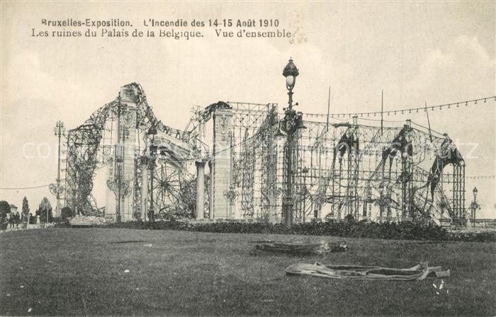 Bruxelles Bruessel Les ruines du Palais de la Belgique Vue d ensemble