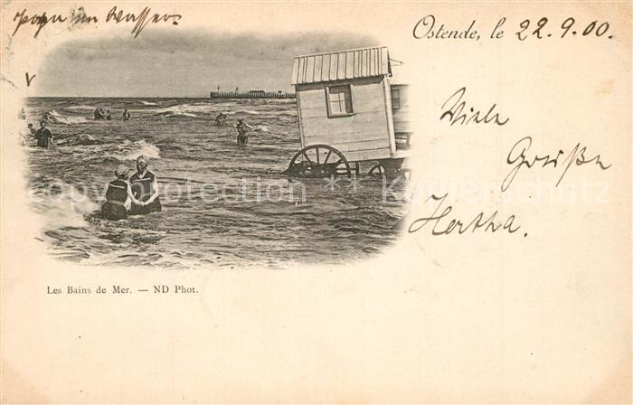 Ostende Oostende Les Bains de Mer