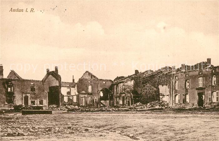 Audun-le-Roman Zerstoertes Dorf