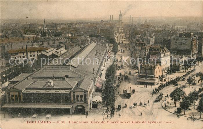 Paris Panorama Gare de Vincennes et Gare de Lyon