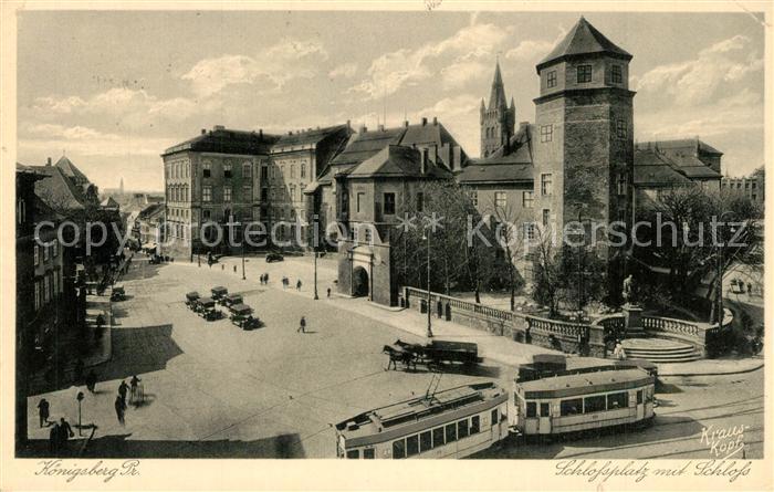 Koenigsberg Preussen Schlossplatz mit Schloss