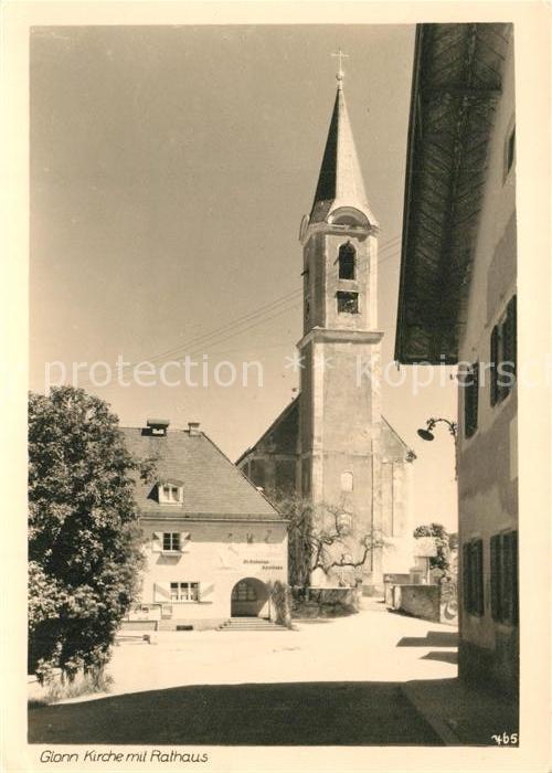Glonn Dachau Kirche mit Rathaus