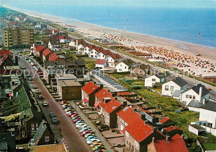 Zandvoort Holland Fliegeraufnahme mit Strand