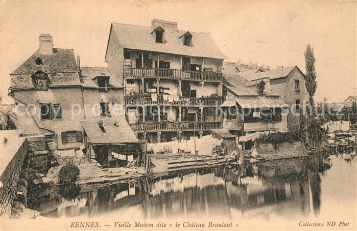Rennes Ille-et-Vilaine Vieille Maison dite le Chateau Branlant