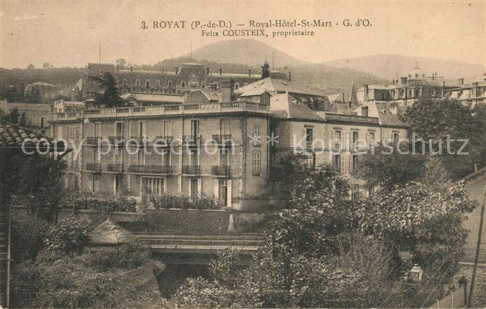 Royat Puy de Dome Royal Hotel St Mart