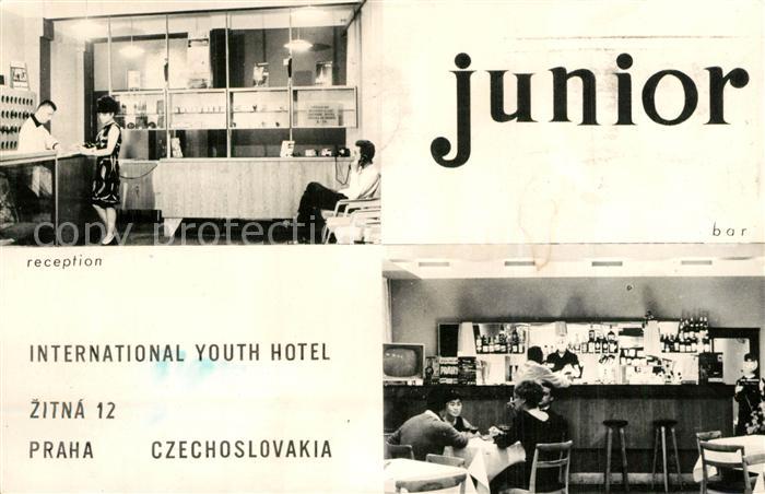 Praha Prahy Prague International Youth Hotel Reception Bar