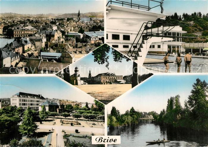 Brive Correze Vue generale Piscine Le Theatre Square C Bondy