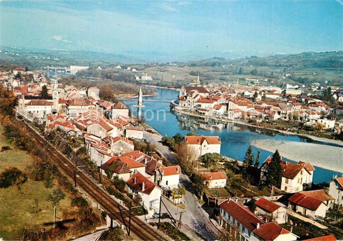 Seyssel Haute-Savoie Vue generale aerienne