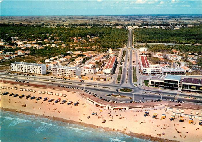 Saint Jean de Monts Avenue de la Foret et la Rotonde Vue aerienne