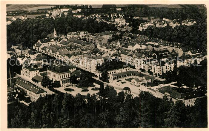 Franzensbad Boehmen Stadtpanorama
