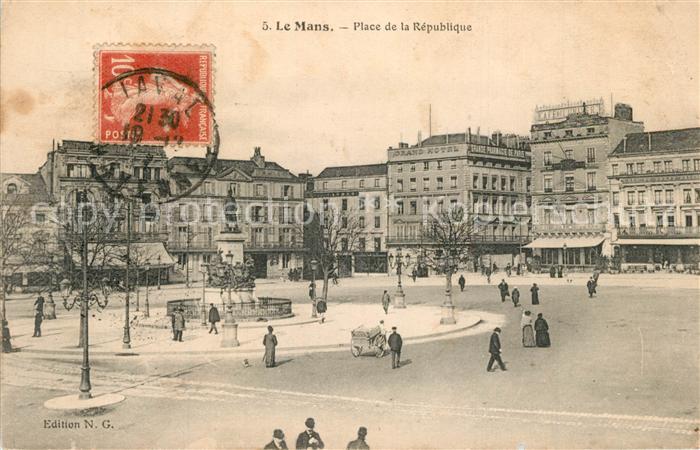 Le Mans Sarthe Place de la République Monument