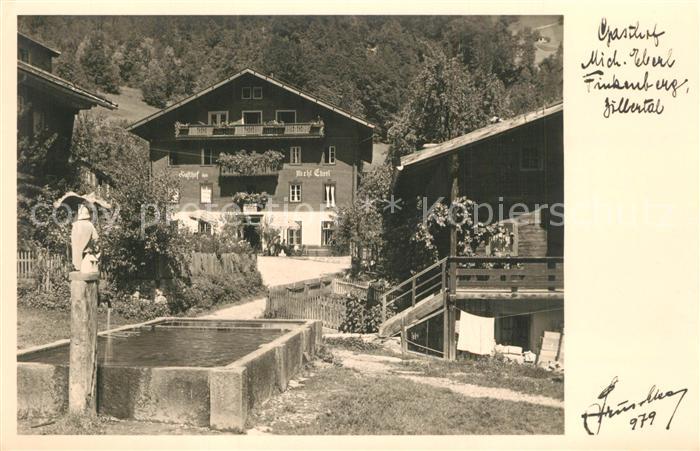 Finkenberg Tirol Gasthof Eberl Brunnen