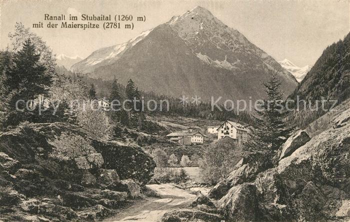 Ranalt Landschaftspanorama mit Maierspitze Staubaier Alpen