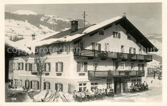 Westendorf Tirol Gasthaus Post im Winter