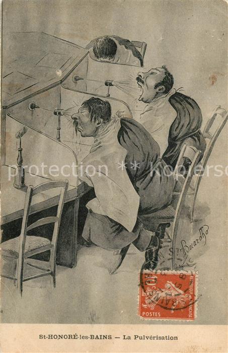 Saint-Honore-les-Bains La Pulvérisation Kuranwendungen Karikaturen