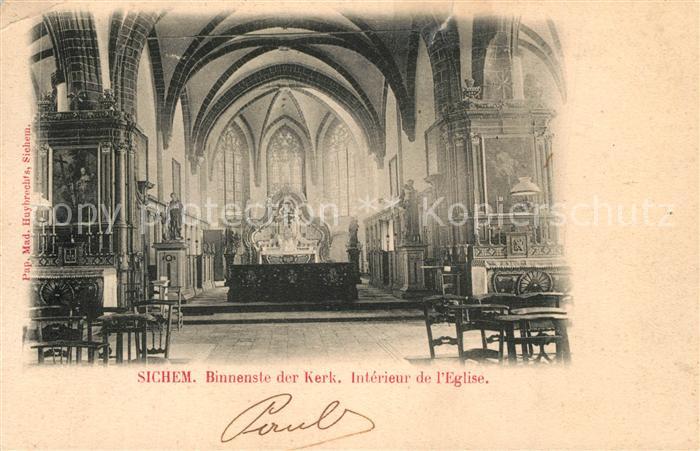 Sichem Binnenste der Kerk Kirche Innenansicht